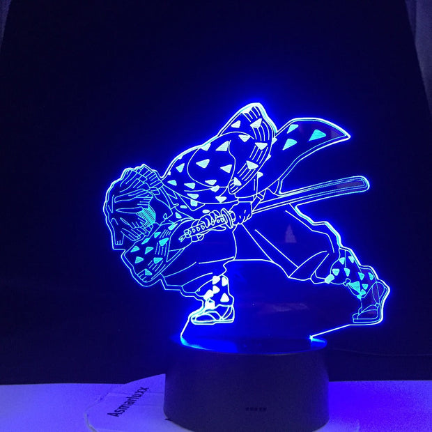 Demon Slayer Agatsuma Zenitsu Figure for Kids Child Bedroom Decor Cool Kimetsu No Yaiba Lamp Acrylic Led Night Light AnimeGift