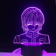 Kurapika Figure Acrylic Night Light Anime Gift Hunter X Hunter Lamp for Kid Bedroom Decor Lighting Childrens Room Nightlight