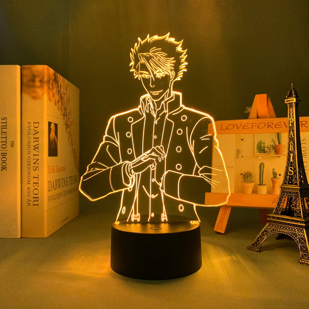3D LED Lamp Anime Figure  Bedroom Desk Decoration Small Night Light for Children's Festival Birthday Gifts Moriarty The Patriot Sebastian Moran
