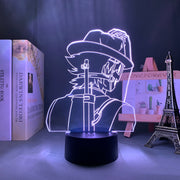 3D LED Lamp Anime Figure High Rise Invasion Sniper Mask Mask Bedroom Desk Decoration Small Night Light for Children's Festival Birthday Gifts Neon Lights With Remote