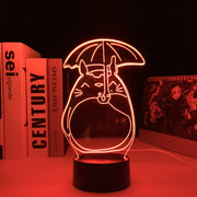 My Neighbor Totoro Open An Umbrella 3D LED Night Light Touch Sensor Colorful Home Bedroom Table Decoration for Children's Festival Birthday Gifts Acrylic 7 Color Changes