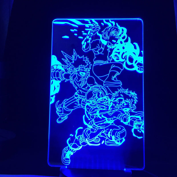 My Hero Academia Izuku for Bedroom Decor Birthday Gift Manga My Hero Academia Shoto 3d Light Bakugo Anime Led Night Light