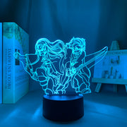 Kimetsu No Yaiba Tanjiro X Nezuko 3D LED Night Lamp Home Decor Children's Festival Birthday gifts USB link Charging Neon Lights