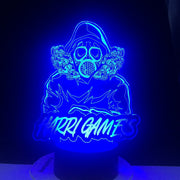 Harris Games Figure Maskguy 3D Nightlight Kids Child Girls Bedroom Decor Light Gift 3d Lamp 16 Colors Remote Control Dropship