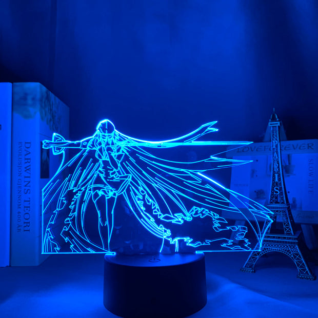 Acrylic Led Night Light Lamp Anime Akame Ga Kill for Bedroom Deco Light Manga Birthday Gift Akame Ga Kill Anime 3d Light Esdeath
