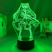 3D LED Lamp Anime Figure Bedroom Desk Decoration Small Night Light for Children's Festival Birthday Gifts Akame Ga Kill Mine