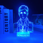 Attack on Titan Erwin Smith 3D Lamp Home Bedroom Table Decoration Small Night Light for Kids Multiple Color Changes With Remote Control