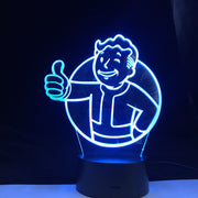Game Fallout Shelter Colors Changing Nightlight Gift for Kids Child Bedroom Decoration Table Lamp 3d Led Night Light Bedside