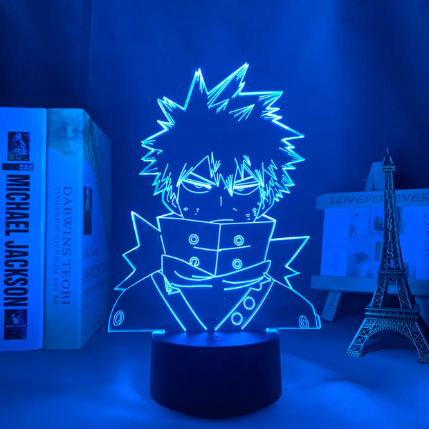 3d Led Night Light Anime My Hero Academia for Bedroom Decor Birthday Gift Manga Gadget My Hero Academia Katsuki Bakugo Lamp 3d