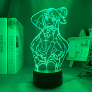 Anime Led Light KonoSuba Aqua for Kids Bedroom Decor Night Light Brithday Gift Manga KonoSuba Room Desk 3d Lamp Acrylic