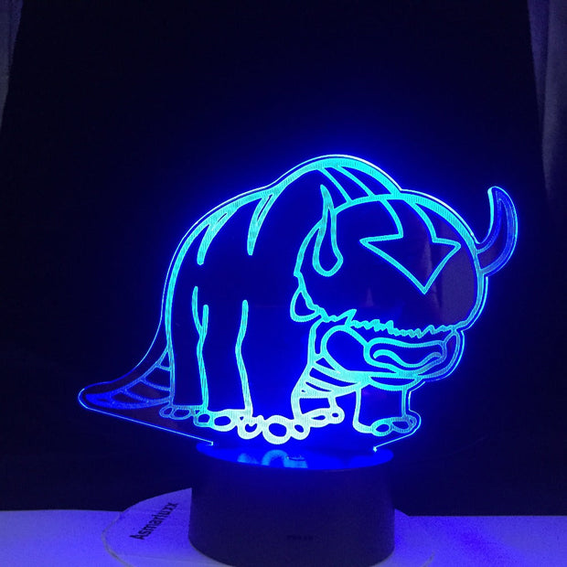 Avatar The Last Airbender Nightlight The Legend of Aang Appa Figure Acrylic 3d Lamp Table Night Light for Kids Child Room Decor