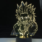 Kirishima Eijiro My Hero Academia ANIME Lights 3D Led Lamp Colorful Changing Nightlights Lampara For Home Decor New Year Gift