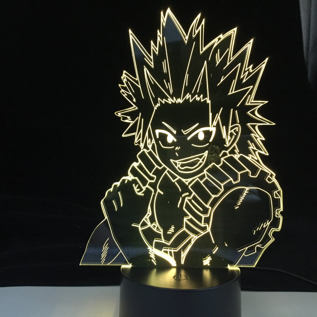 Kirishima Eijiro My Hero Academia ANIME Lights 3D Led Lamp Colorful Changing Nightlights Lampara For Home Decor New Year Gift