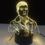 Singer Lunay 3D Led Night Light for Home Decoration Colorful Nightlight Gift for Fans Dropshipping 3d Lamp Celebrity