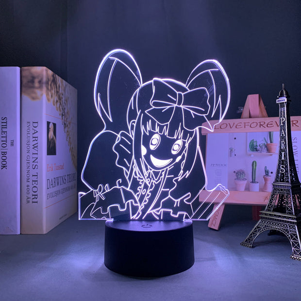 3D LED Lamp Anime Figure  High Rise Invasion Enis Bedroom Desk Decoration Small Night Light for Children's Festival Birthday Gifts Neon Lights With Remote