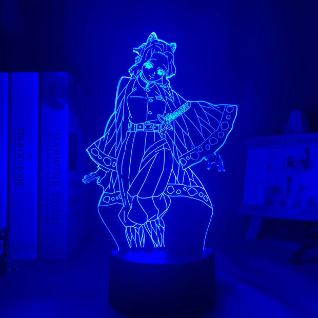 Anime Figure 3D Night Lamp Kimetsu No Yaiba Shinobu Kocho Home Decor Children's Festival Birthday gifts USB link Charging