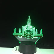 3d Led Night Light Lamp Mecca Mosque Makka Usb Home Decorative Luminaria RGB Kids Baby Nightlight Gift Table Lamp Bedroom 1575
