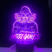Harris Games Figure Maskguy 3D Nightlight Kids Child Girls Bedroom Decor Light Gift 3d Lamp 16 Colors Remote Control Dropship
