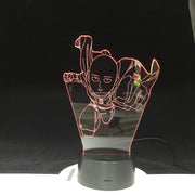 One Pouch Man Decoration Cartoon RGB Touch Sensor Children Kids Gadget Gift 3D Night Light LED USB Decor Dropshipping 1930