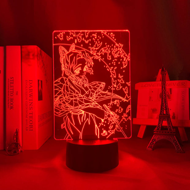 Anime Figure Kimetsu No Yaiba Shinobu Kocho 3D Lamp forHome Decor Children's Festival Birthday gifts