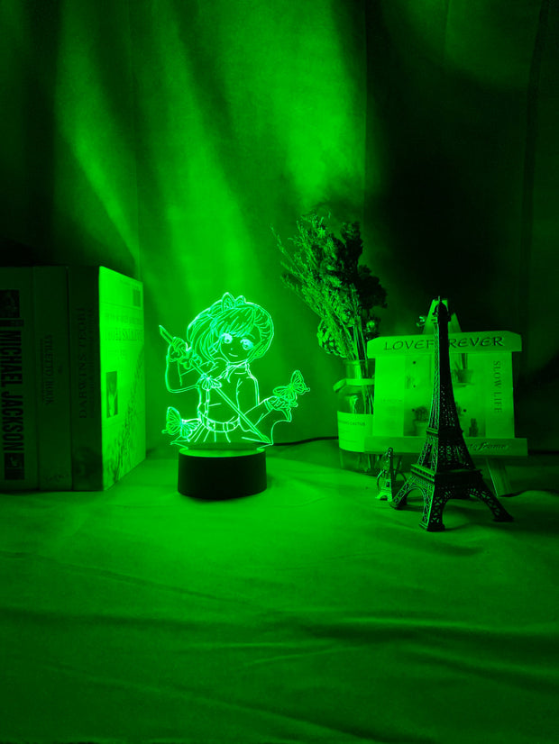 Anime Demon Slayer Tsuyuri Kanawo Figure Led Night Light for Girls Room Decor Nightlight Kimetsu No Yaiba Gift Table 3d Lamp