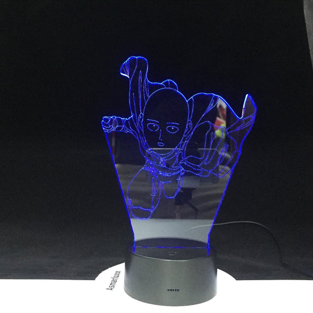 One Pouch Man Decoration Cartoon RGB Touch Sensor Children Kids Gadget Gift 3D Night Light LED USB Decor Dropshipping 1930