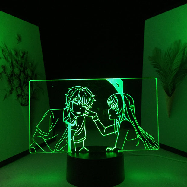 Anime Figure 3D Lamp Mai Sakurajima Nightlight for Kids Birthday Gift Bedroom Decor Night Light Bunny Girl Manga LED Light