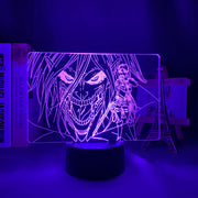 Acrylic 3d Lamp Attack on Titan Levi Ackerman for Home Room Decor Light Child Gift Attack on Titan LED Night Light Anime