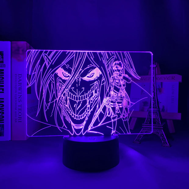 Acrylic 3d Lamp Attack on Titan Levi Ackerman for Home Room Decor Light Child Gift Attack on Titan LED Night Light Anime