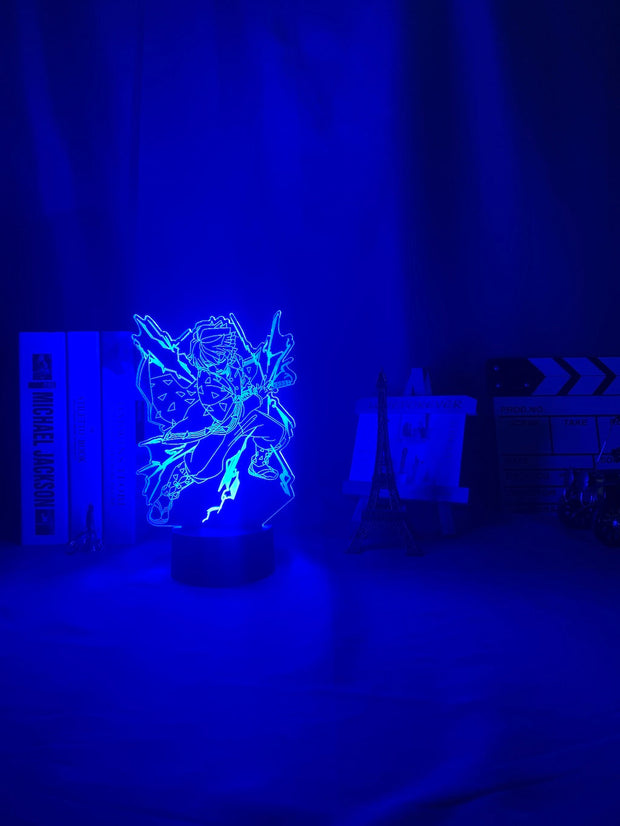 Kimetsu No Yaiba Led Night Light Anime Demon Slayer Lamp for Bedroom Decor Light Kids Child Birthday Gift Agatsuma Zenitsu Light