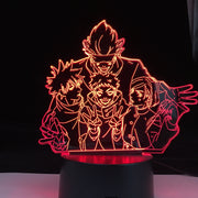 Anime Lamp Satoru Gojo Team Light Jujutsu Kaisen Led Night Light for Birthday Gift Jujutsu Kaisen Group Satoru Gojo Lamp