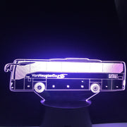 Multicolors Change Novelty 3D Travel Bus Lamp Touch Remote USB Night Light Atmosphere Lighting Lampara Boys Gifts Bedroom Decor