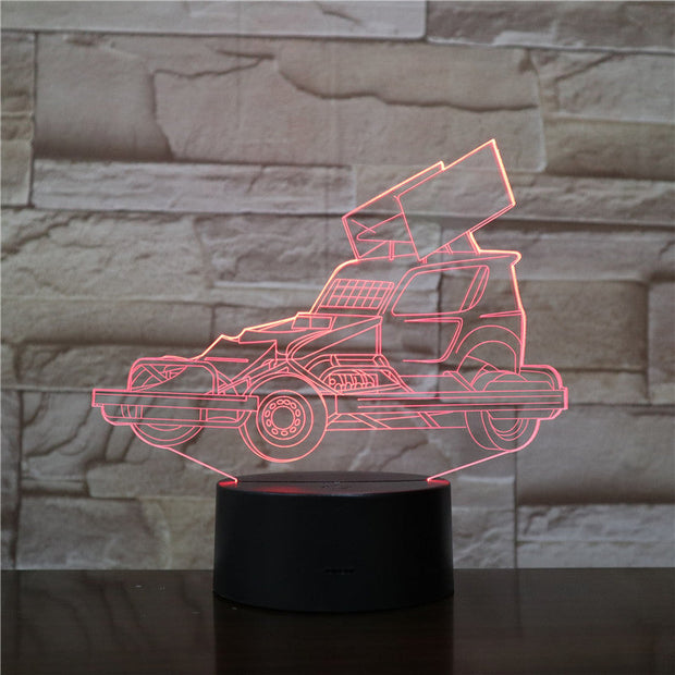 Heavy Truck Car 3D Acrylic Night Light USB Sleep Light Fixture 3AA Battery Power Table Lamp Bedroom Decor Kids BirthdayGift 1970