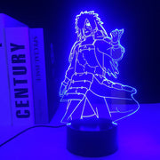 Anime Figure Madara 3D LED Night Light Home Decor Children's Festival Birthday gifts USB Link Charging 7 Color Changes With Remote Control Neon Lamp