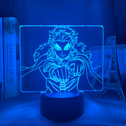 Anime Figure 3D Night Lamp Demon Slayer Kyojuro Rengoku Home Decor Children's Festival Birthday gifts USB link Charging