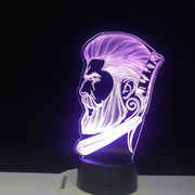 Barber Shop Business LED Night Light Beauty Salon Hairdresser Store Sign Creative Night Lamp 3D Optical illusion Table Light4268