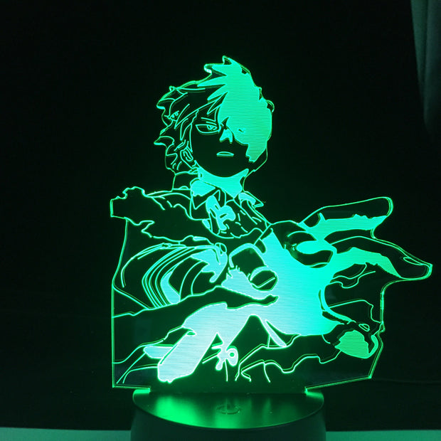 Boku no Hero Academia ANIME LAMP Todoroki Shoto Led Night Lights MY HERO ACADEMIA Lampara For Xmas Gift
