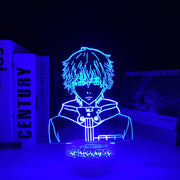 3D LED Anime Figures Tokyo Ghoul Ken Kaneki Night Light Touch Sensor Colorful Home Bedroom Table Decoration for Children's Festival Birthday Gifts Acrylic 7 Color Changes