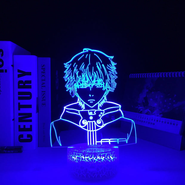 3D LED Anime Figures Tokyo Ghoul Ken Kaneki Night Light Touch Sensor Colorful Home Bedroom Table Decoration for Children's Festival Birthday Gifts Acrylic 7 Color Changes