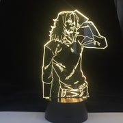 SHOTA AIZAWA 3d LED ANIME LAMP MY HERO ACADEMIA 3D Led 7 Colors Light Japanese Anime Remote Control Base Table Lamp Dropship