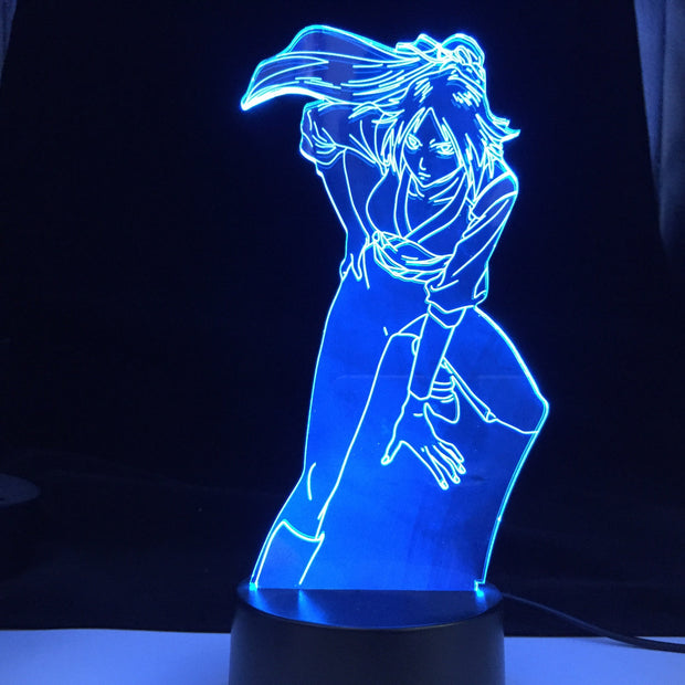 Bleach Yoruichi Shihouin for Home Decoration Nightlight Cool Birthday Gift Acrylic Led Night Lamp Yoruichi Bleach 3d Light Anime