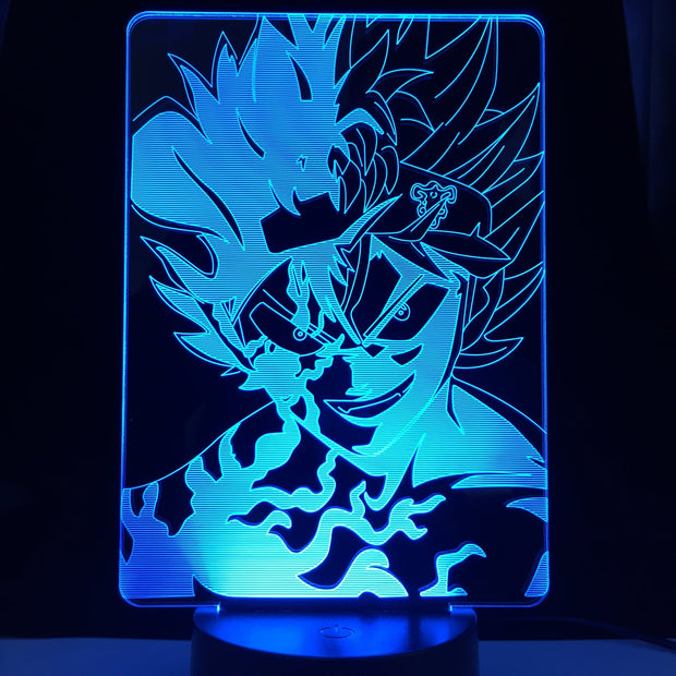 Black Clover Asta Light for Kids Bedroom Decor Night Light Birthday Gift Manga Gadget 3d Lamp Anime Dropshipping Lights 1 order