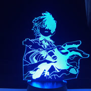 Boku no Hero Academia ANIME LAMP Todoroki Shoto Led Night Lights MY HERO ACADEMIA Lampara For Xmas Gift