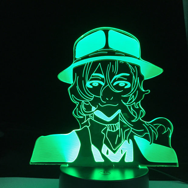 Bungo Stray Dogs Led Night Light Nakahara Chuuya For Bedroom Decor Gift Colorful Nightlight Anime Waifu 3d Lamp Nakahara Chuuya