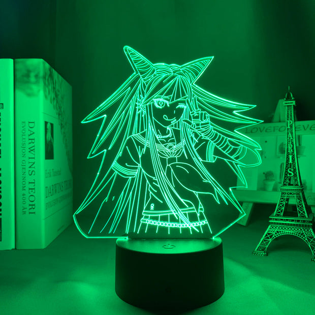 Danganronpa Led Night Light Ibuki Mioda Lamp for Bedroom Decor Kids Gift Danganronpa Acrylic 3d Lamp Ibuki Mioda