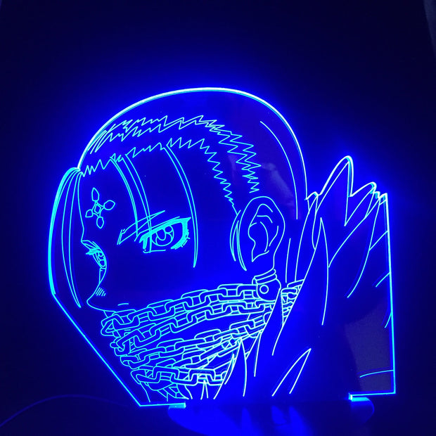 Anime Hunter X Hunter Kulolo Acrylic 3d Lamp for Bedroom Decor Nightlight Birthday Decor Colorful Novelty Lighting Dropshipping