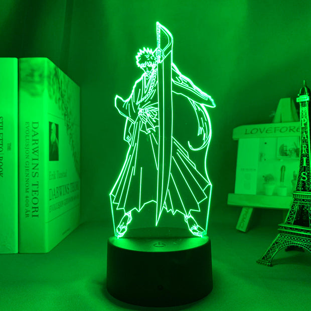 Anime Bleach 3d Lamp Ichigo Kurosaki for Bedroom Decor Nightlight Cool Birthday Gift Acrylic Led Night Light Bleach