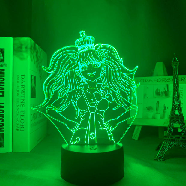 Danganronpa Led Night Light Junko Enoshima Lamp for Room Decor Kids Child Gift Danganronpa Acrylic Table 3d Lamp Junko Enoshima