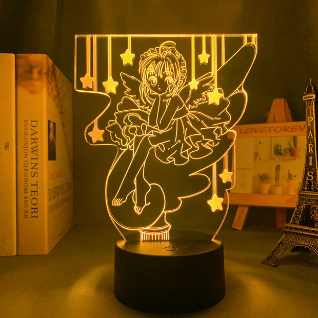 3d Led Light Anime Cardcaptor Sakura for Bedroom Decor Night Light Kids Brithday Gift Manga Room Table 3d Lamp Cardcaptor Sakura