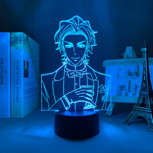 Moriarty The Patriot Albert James Moriarty 3D LED Lamp Anime Figure Bedroom Desk Decoration Small Night Light for Children's Festival Birthday Gifts